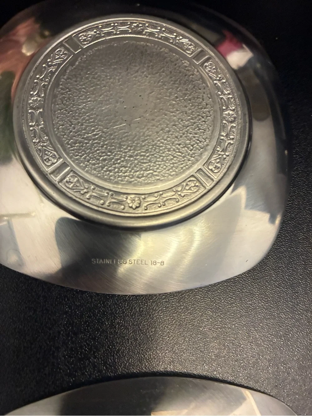 Vintage MCM Cordova Stainless Steel Coasters Set of 4 Coffee Bar Decor 4”x4”